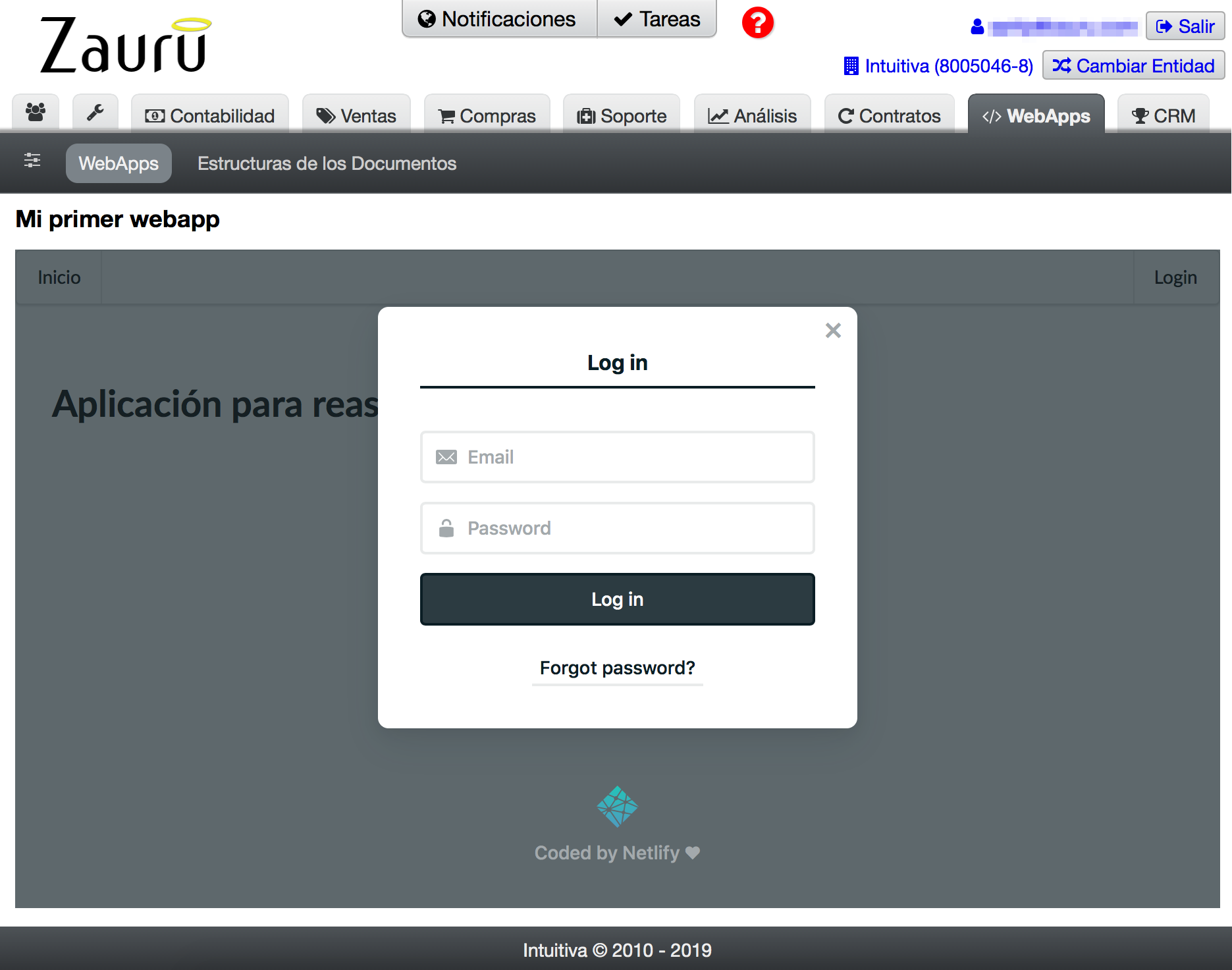 webapp details
